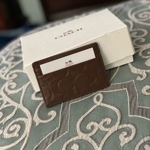 Coach Money Clip and Card Case all leather